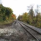 Railroad tracks in Mason