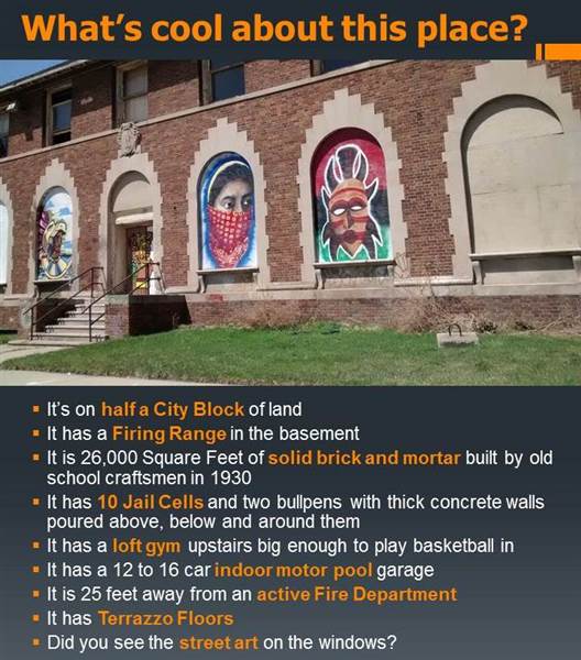 Former Detroit Police 6th Precinct Building